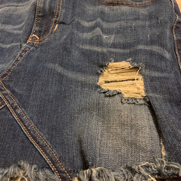 Express Denim Mini Skirt Size 6 - Picture 4 of 6